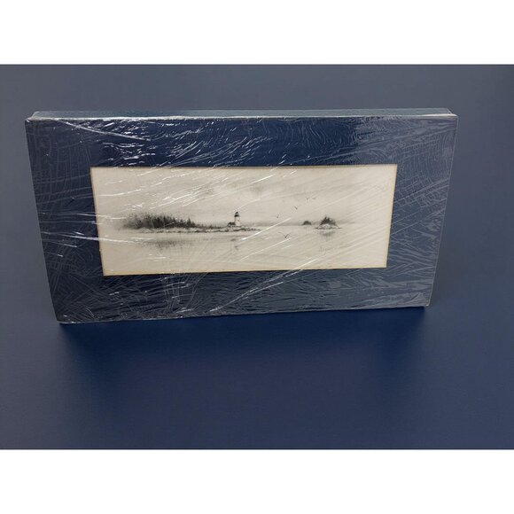 Vintage Virginia Miller Original Lighthouse Lithograph - Picture 2 of 7